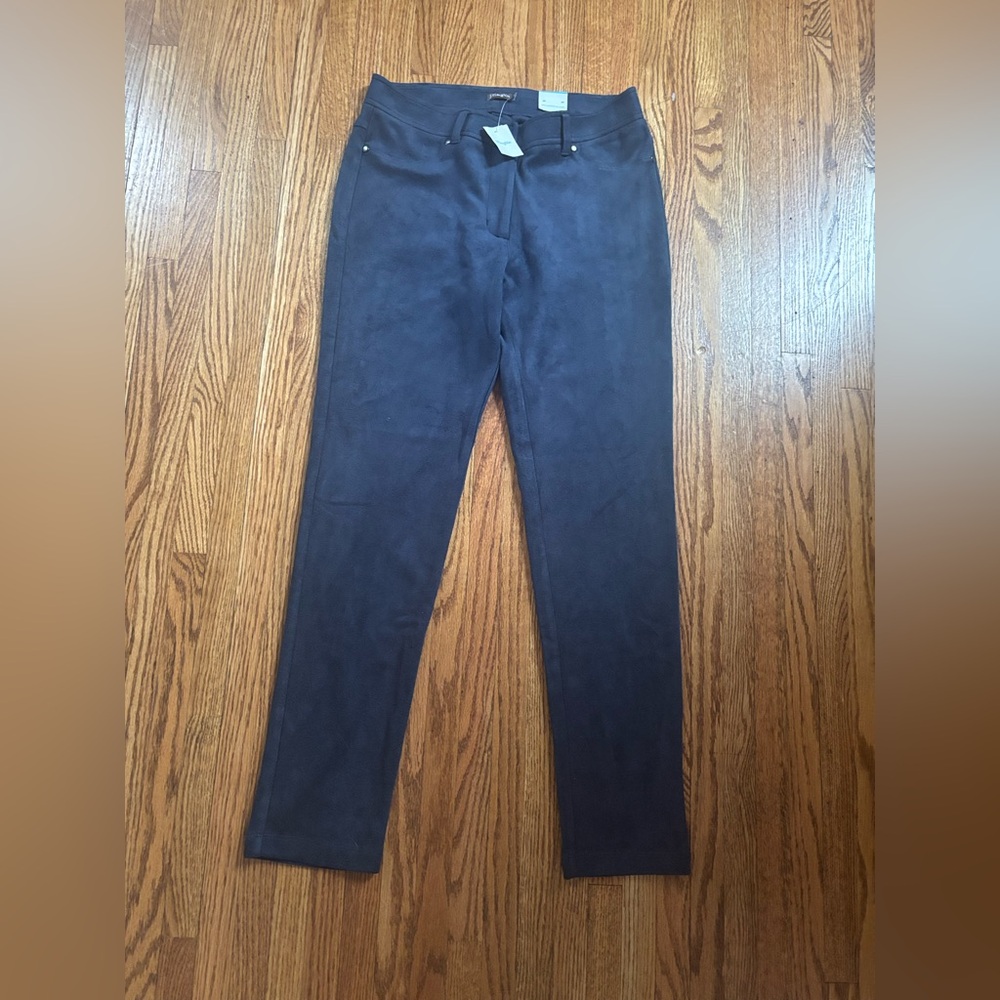 J. McLaughlin Navy Suede Trousers Women’s Size 4 NWT